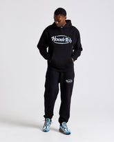 Curve Oversized Joggers - Black/Blue