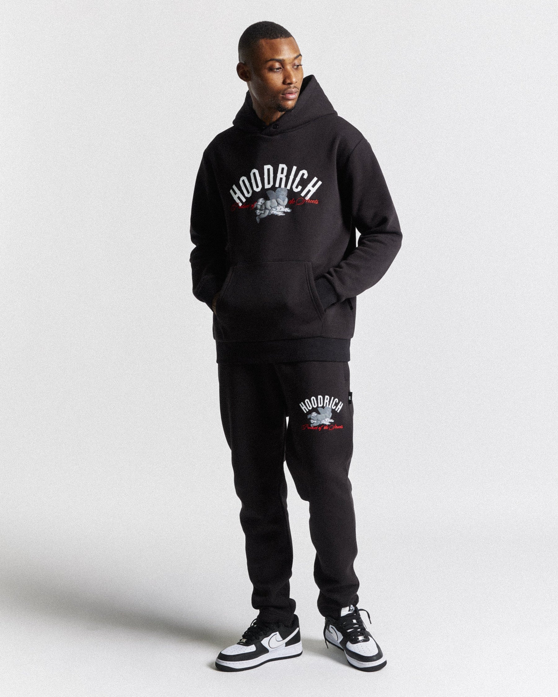 Empire Hoodie - Black/White/ Red