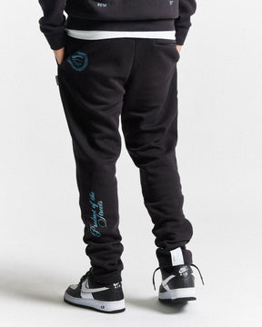 Unite Joggers - Black/Placid Blue