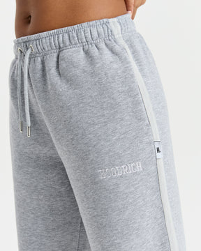 Prep Open Hem Joggers - Grey/Pink