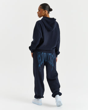 Tagra Oversized Joggers - Navy/Blue