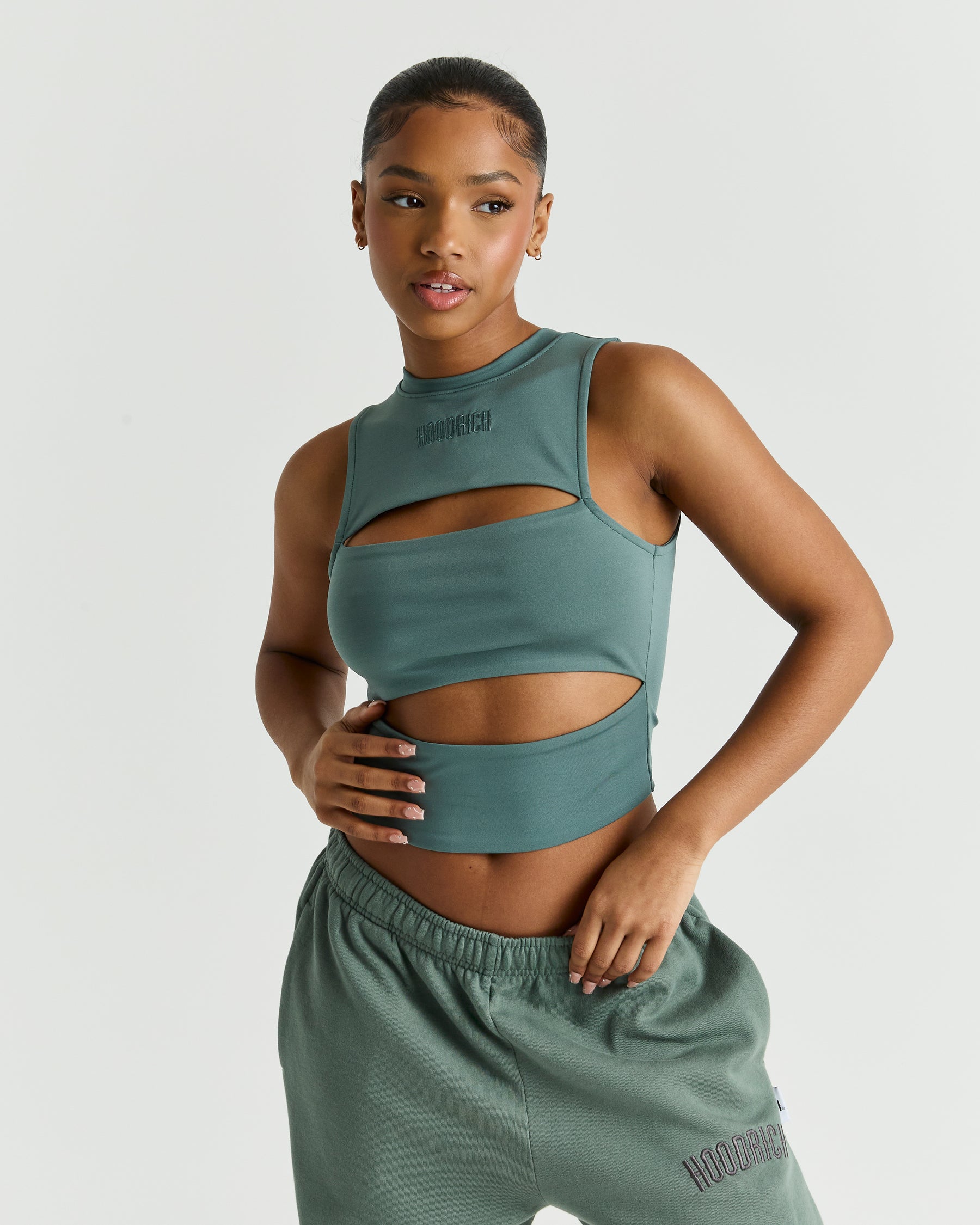 Surface Tank Top - Sage