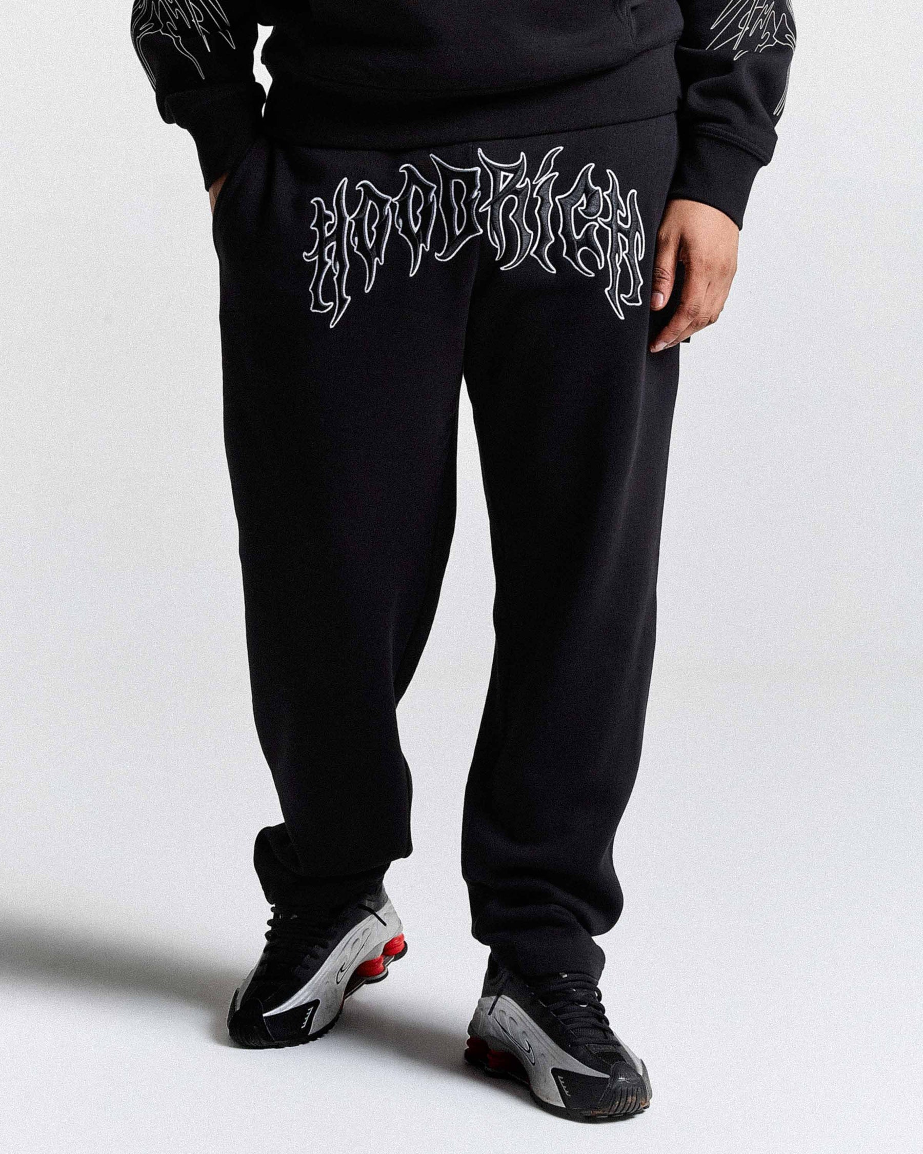 Spectral Oversized Joggers - Black/White