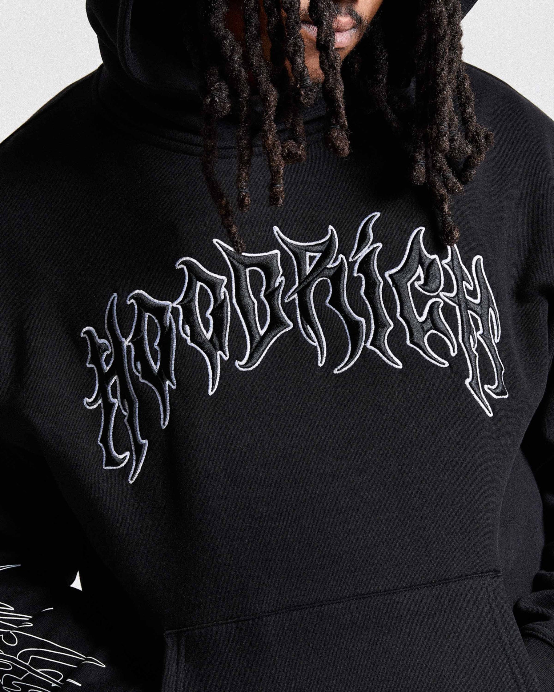 Spectral Oversized Hoodie - Black/White