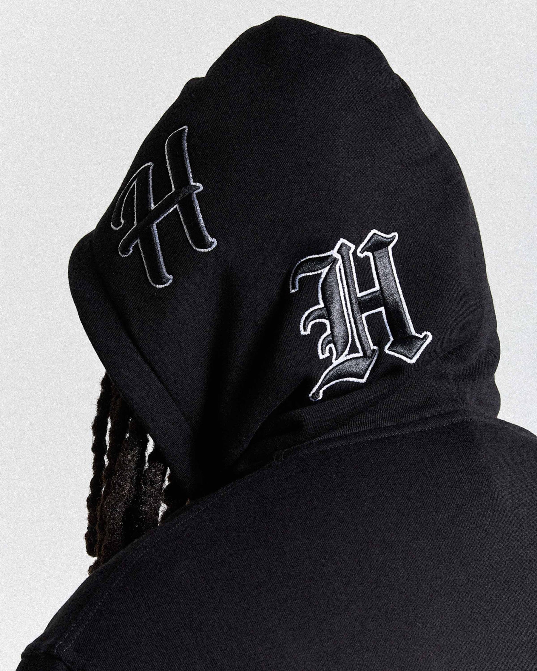 Spectral Oversized Hoodie - Black/White