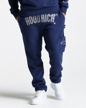 Stature Joggers - Navy/White