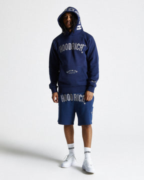 Stature Hoodie - Navy/White