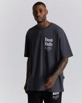 Asphalt Oversized T-Shirt - Grey/White