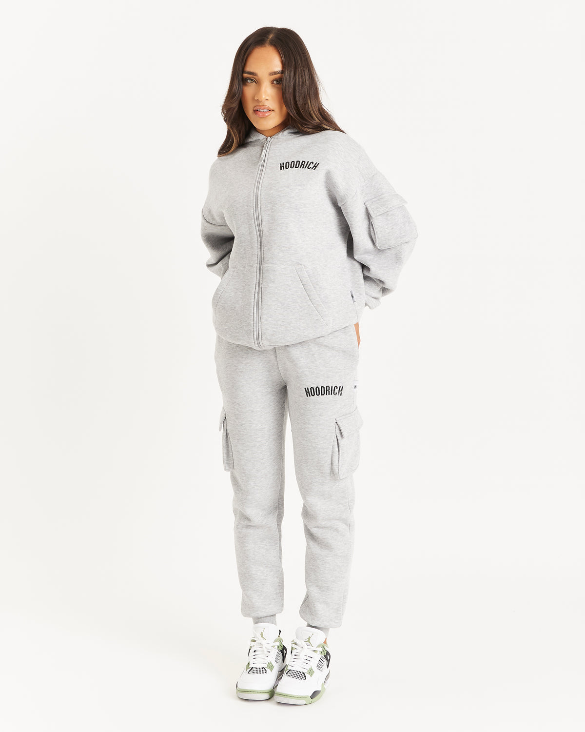 OG Luna Cargo Joggers - Heather Grey/Black