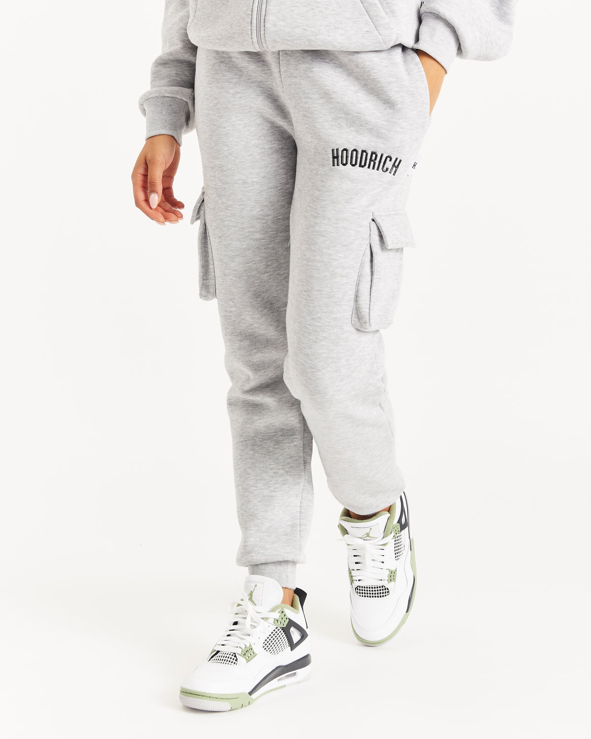OG Luna Cargo Joggers - Heather Grey/Black