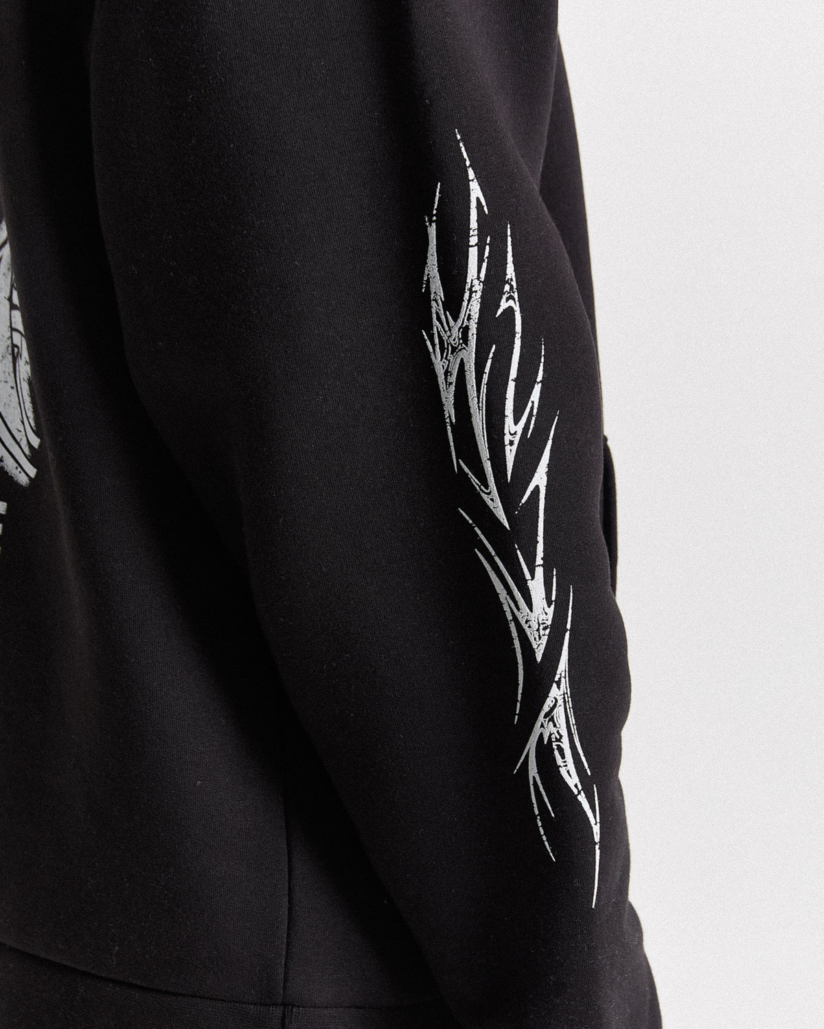 Vertigo Oversized Hoodie - Black/Grey/Pink