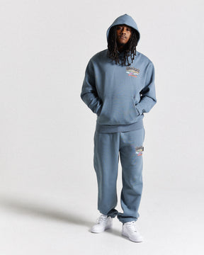 Graff Rave Oversized Hoodie - Grey