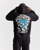 Your Luck Oversized Hoodie - Black/Grey/Blue