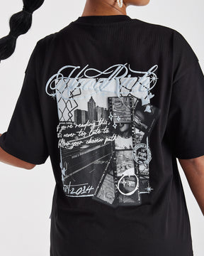Vision Oversized T-Shirt - Black
