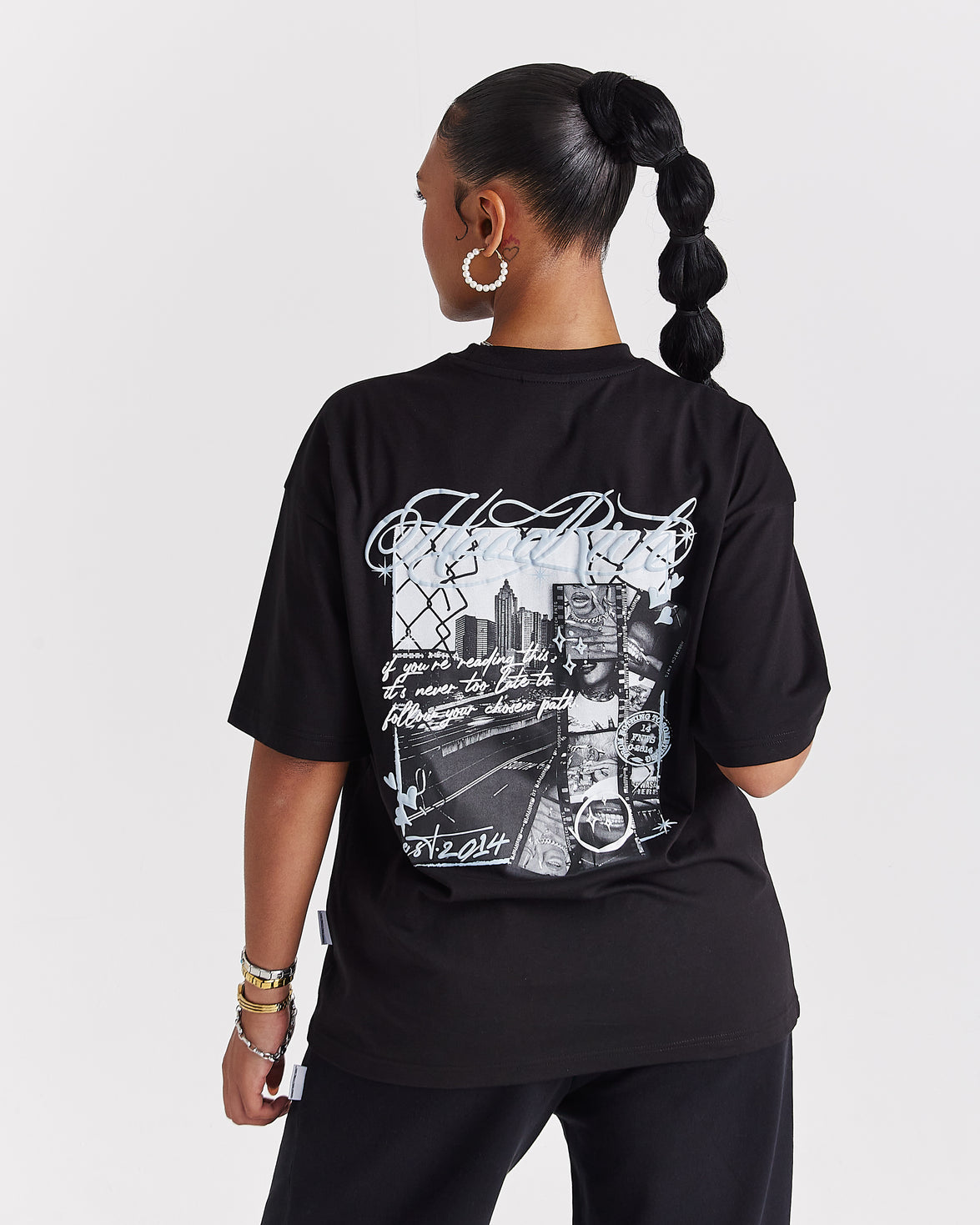 Vision Oversized T-Shirt - Black