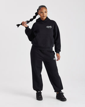 Vision Mid Length Hoodie - Black