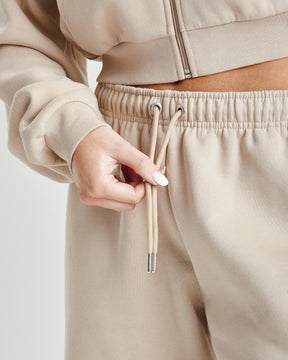 Calor Wide Leg Joggers - Beige