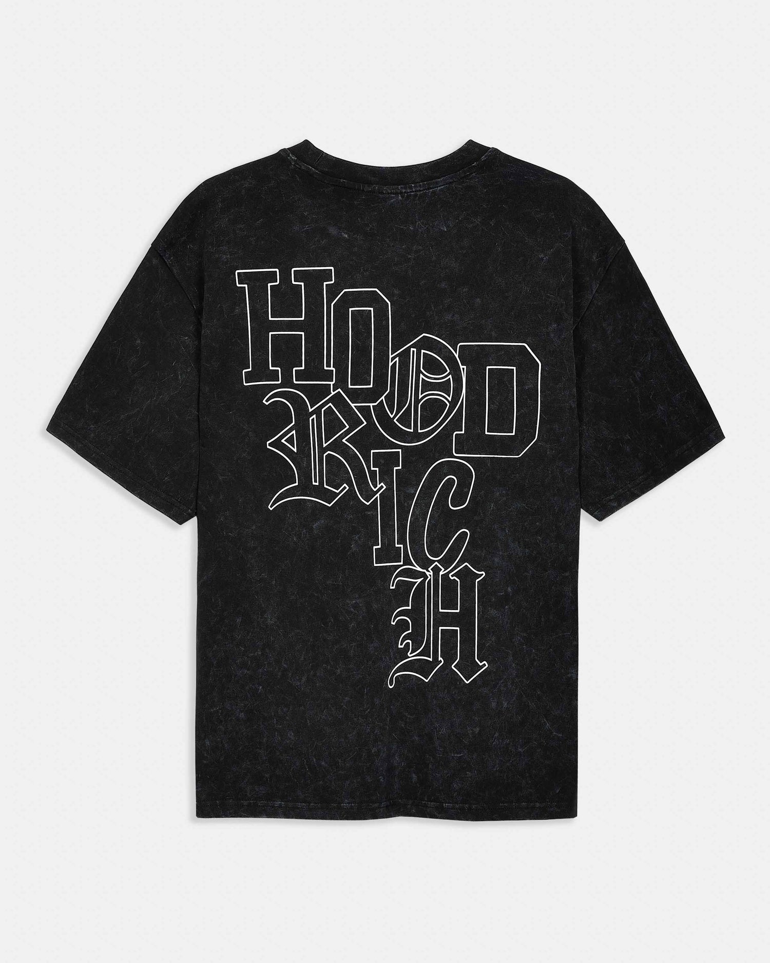 Heritage Oversized T-Shirt - Black Wash/White