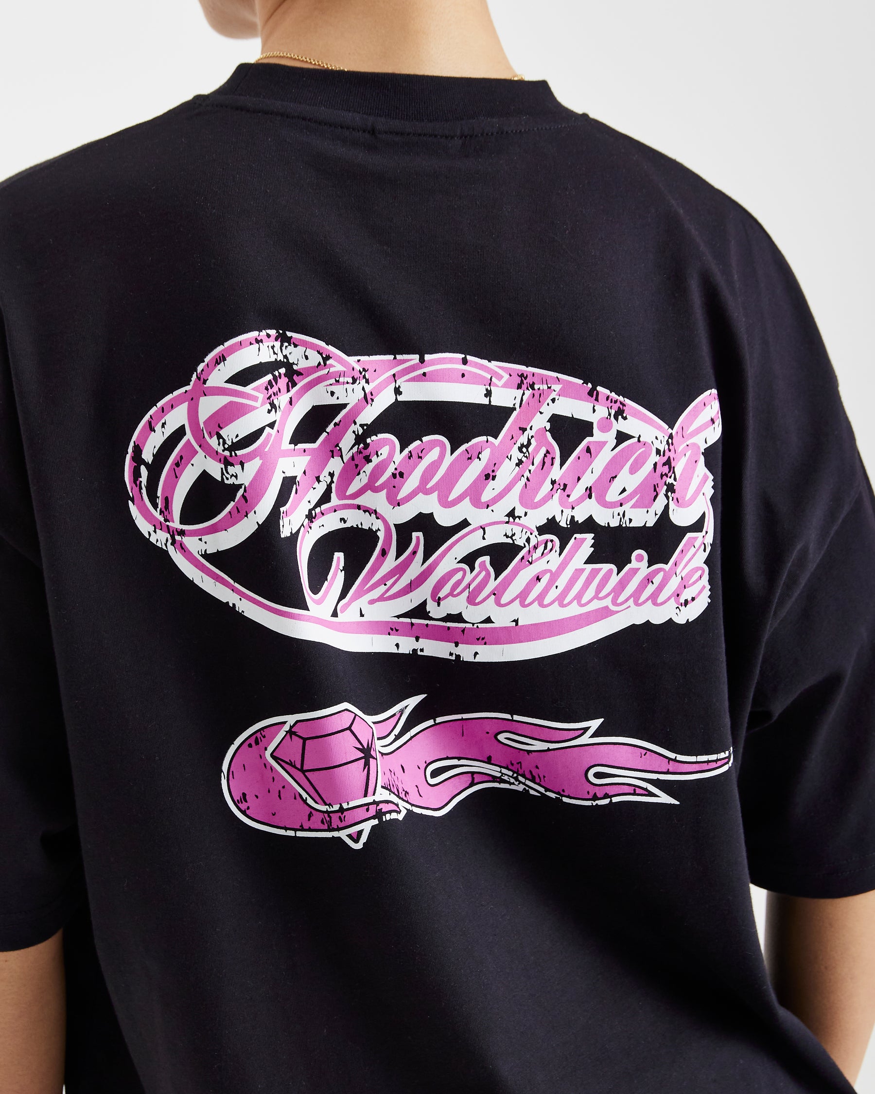 Sketch Money T-Shirt - Black/White/Pink