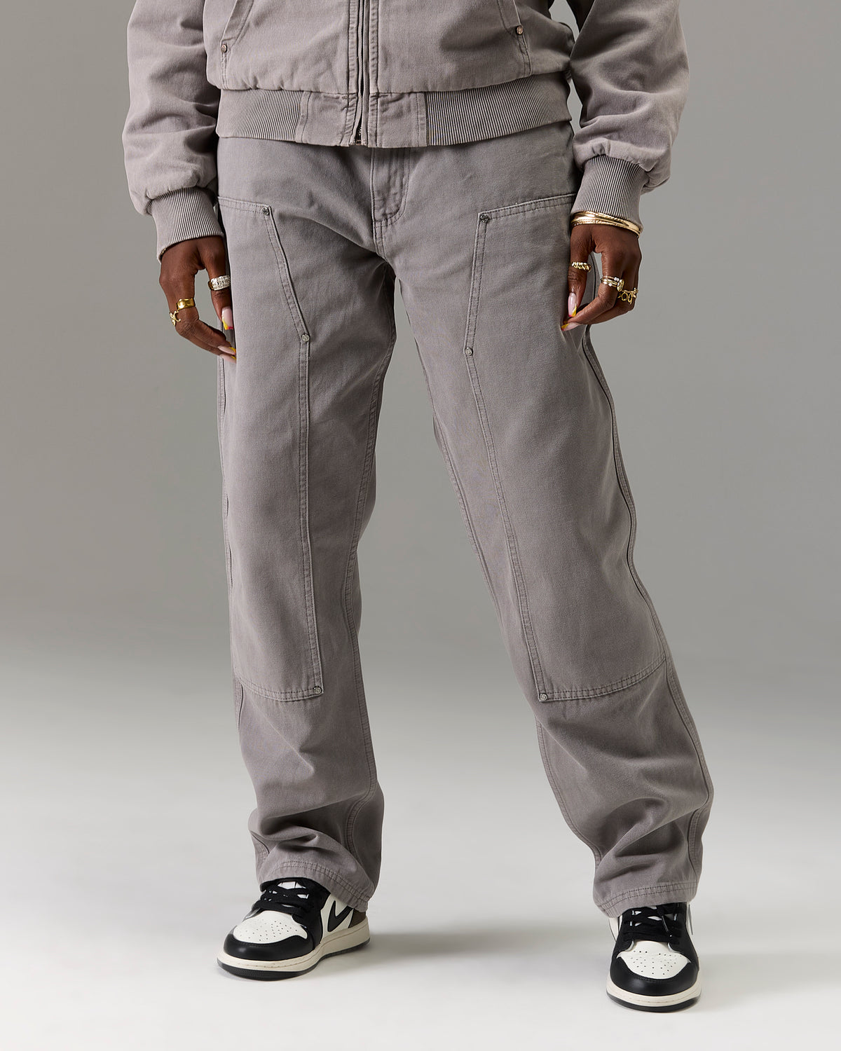 The Winner's Circle Carpenter Canvas Pant - Grey