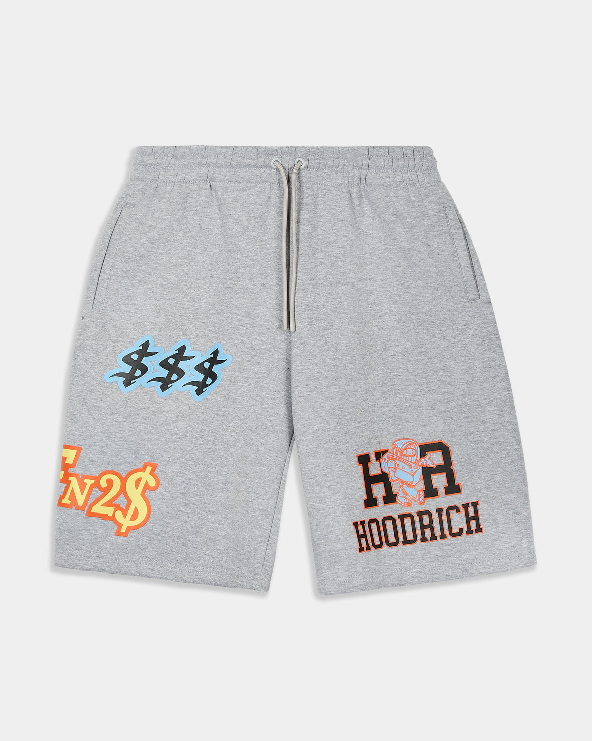 Loony Oversized Shorts - Dark Grey/White