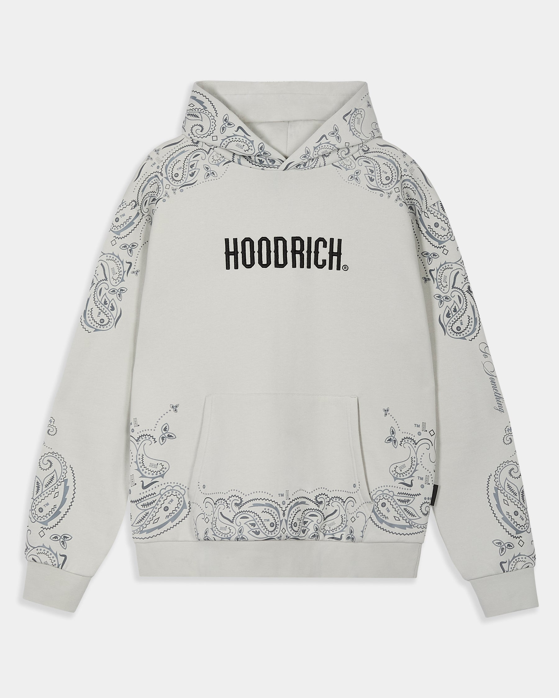 Motif Hoodie - Light Grey/Black