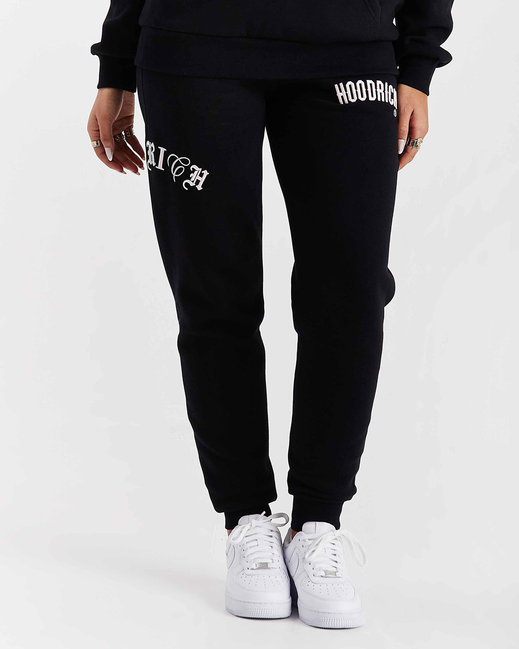 Calor Slim Joggers - Black/Pink/Silver