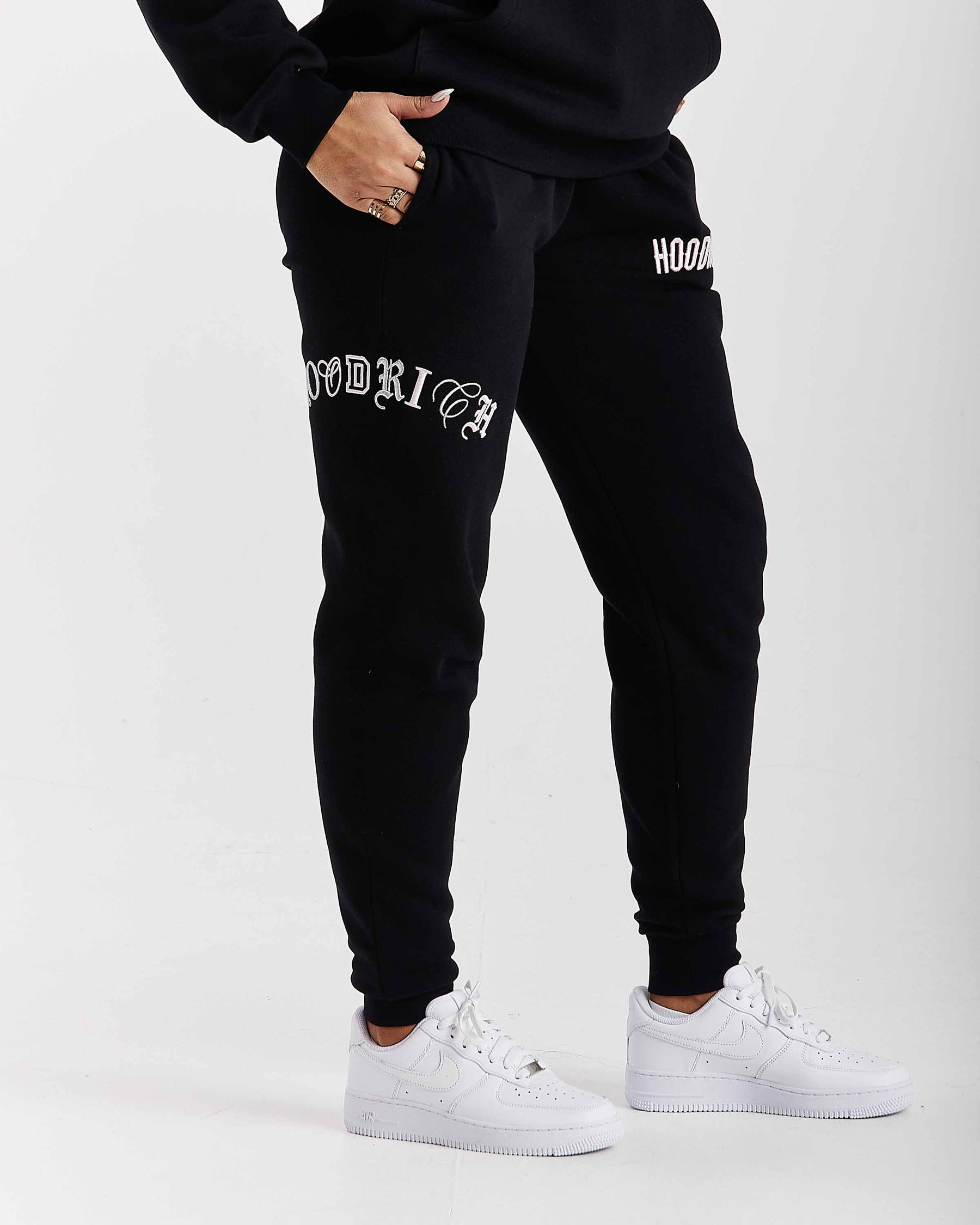 Calor Slim Joggers - Black/Pink/Silver