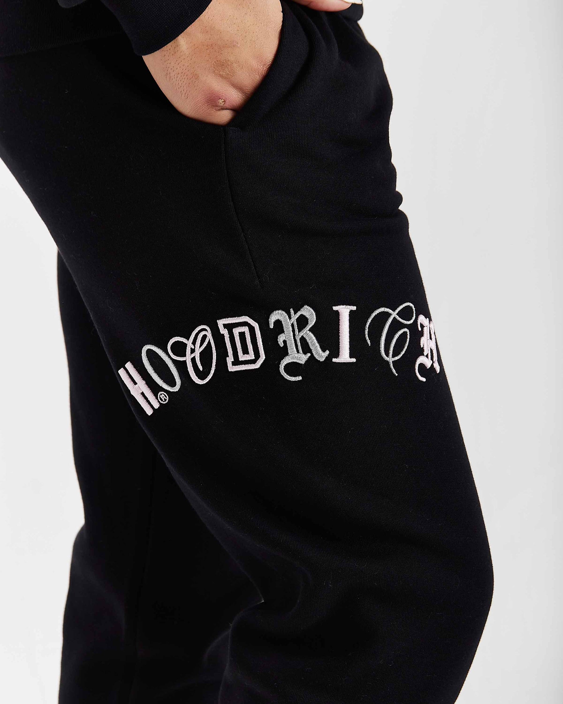 Calor Slim Joggers - Black/Pink/Silver