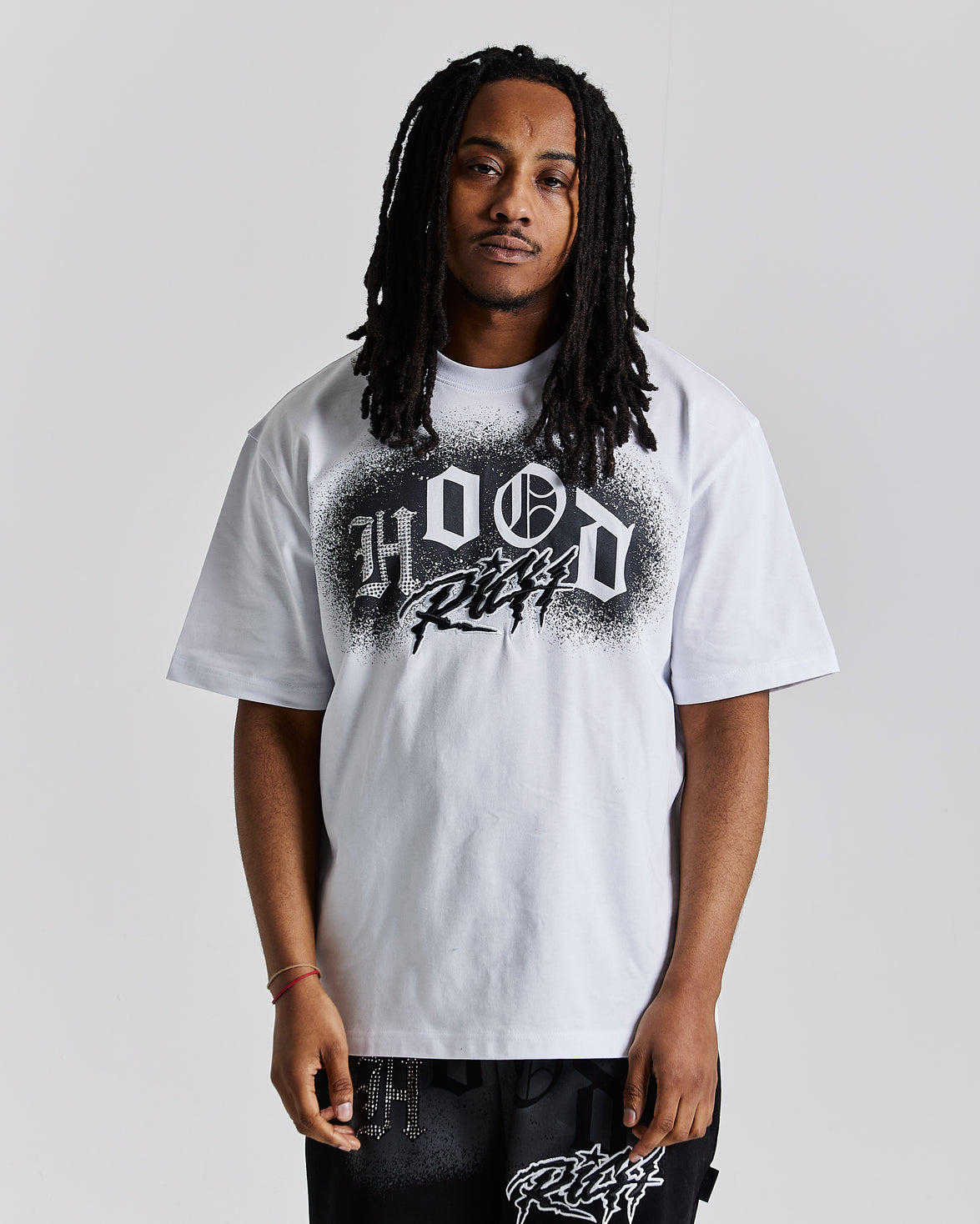 Iron Oversized T-Shirt - White/Grey/Black