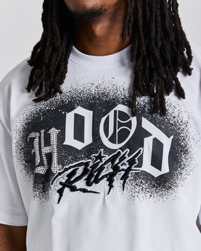 Iron Oversized T-Shirt - White/Grey/Black