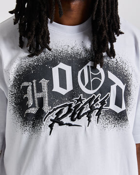 Iron Oversized T-Shirt - White/Grey/Black