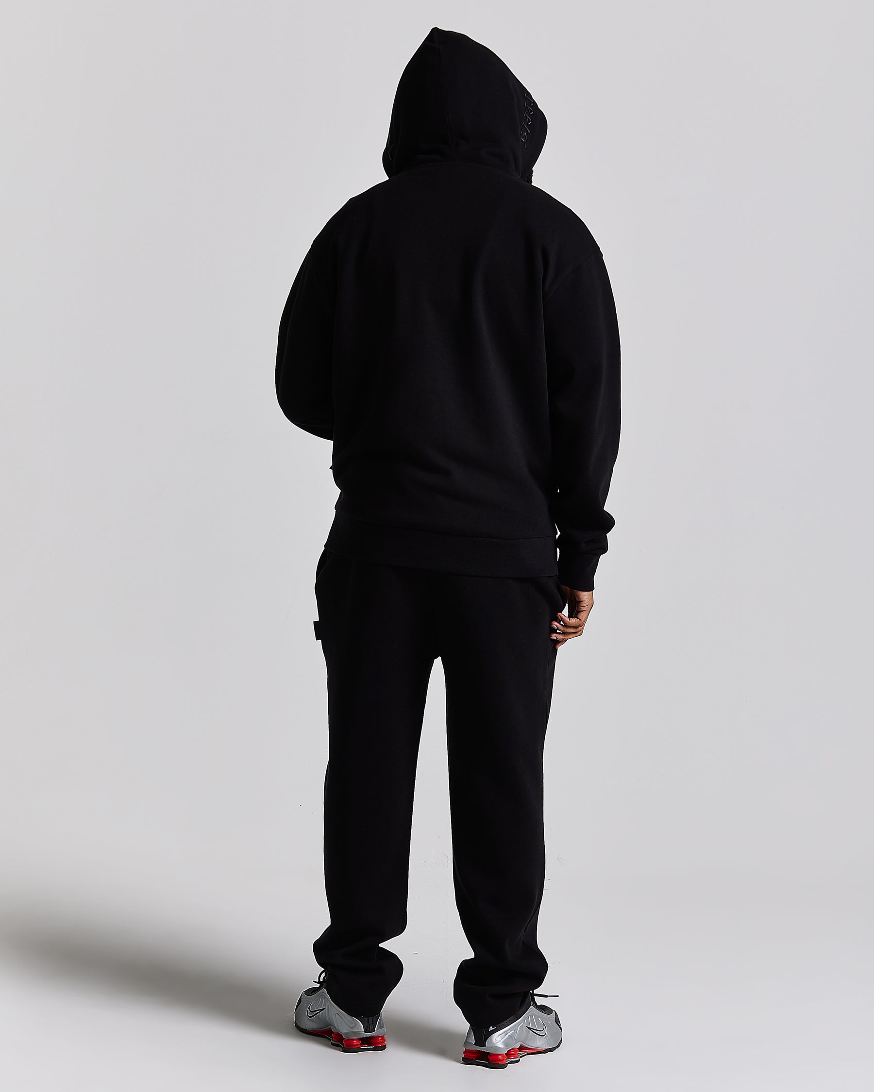 Iron Oversized Zip Hoodie - Black/Grey/White