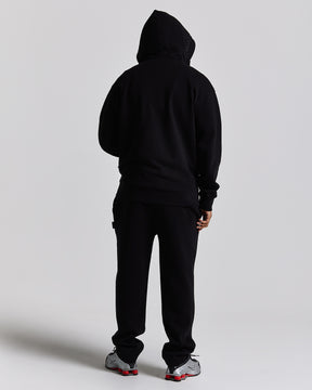 Iron Oversized Zip Hoodie - Black/Grey/White