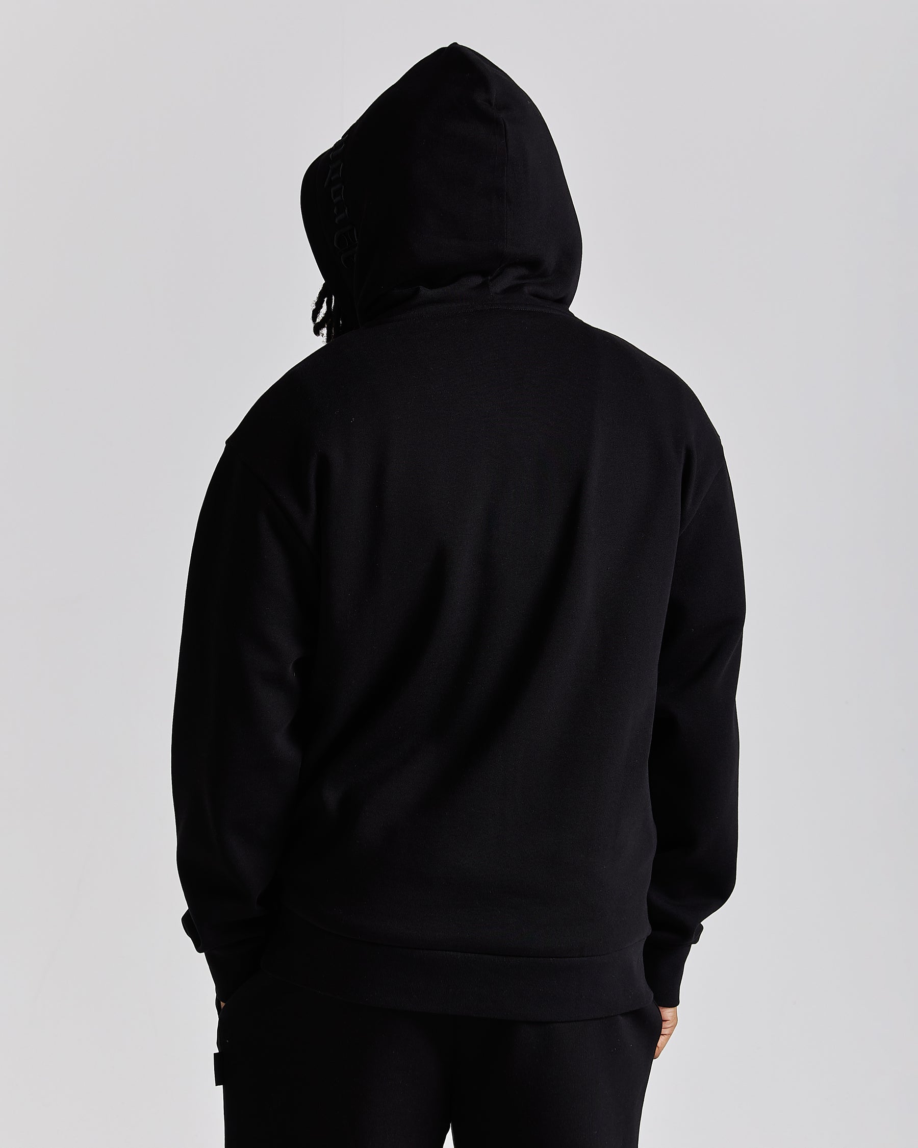 Iron Oversized Zip Hoodie - Black/Grey/White