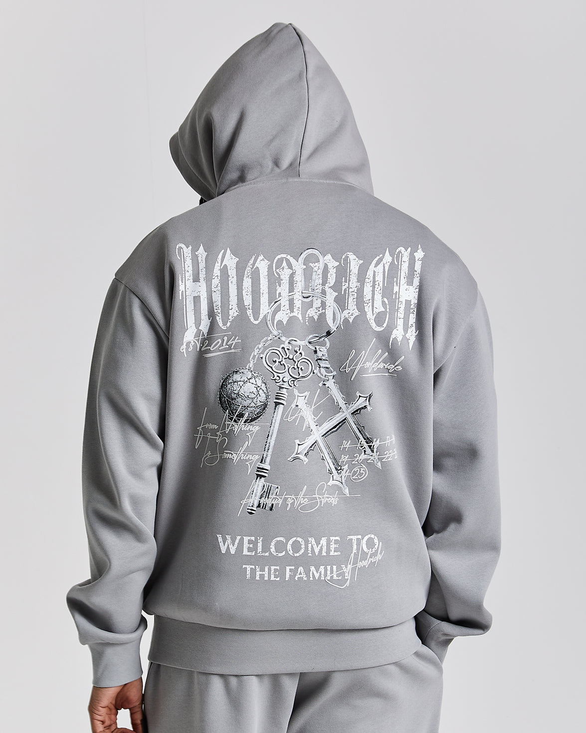 Rite Oversized Hoodie - Grey/White
