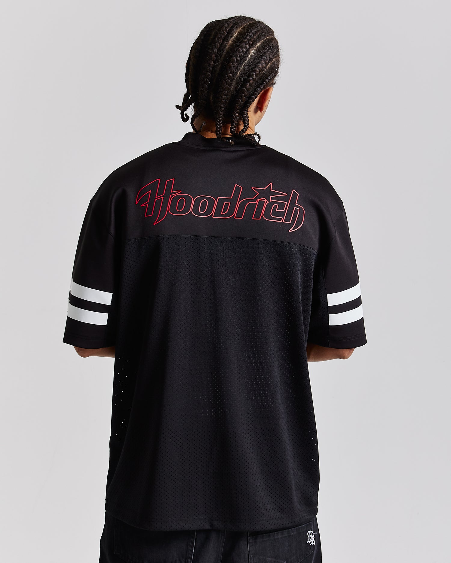 Galaxy Oversized Mesh Jersey - Black/White/Red
