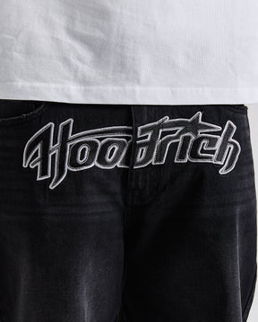Galaxy Denim Shorts - Black