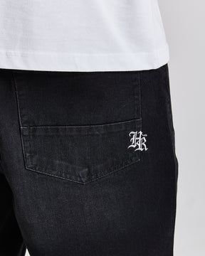 Galaxy Denim Shorts - Black