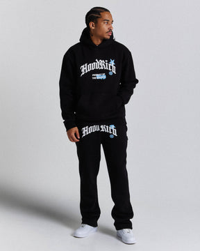 Starr Hoodie  - Black/White/Blue