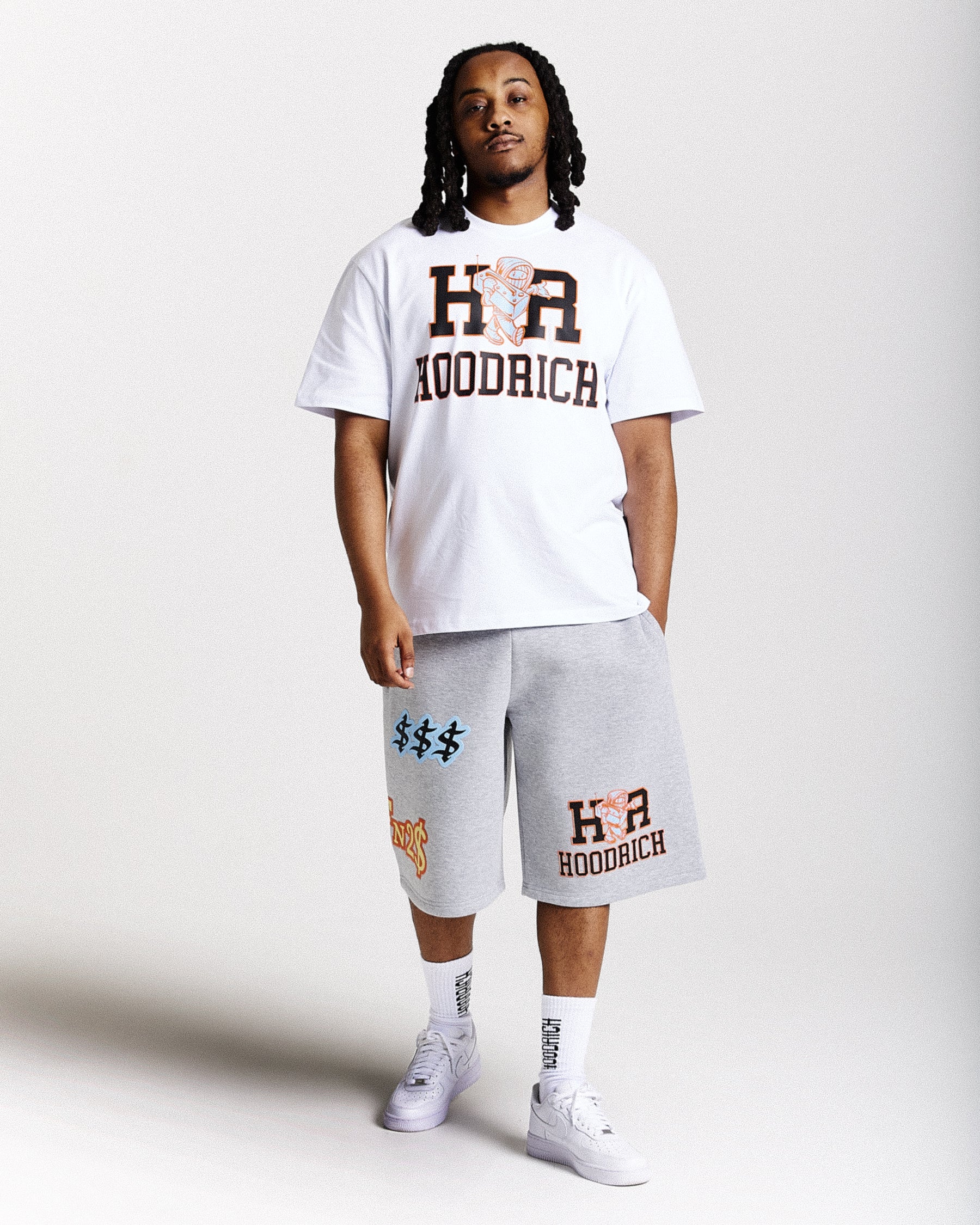 Loony Oversized T-Shirt - White/Black