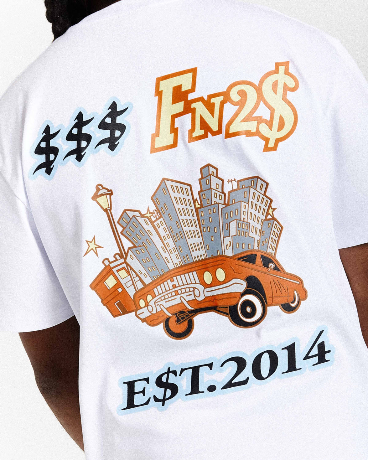 Loony Oversized T-Shirt - White/Black