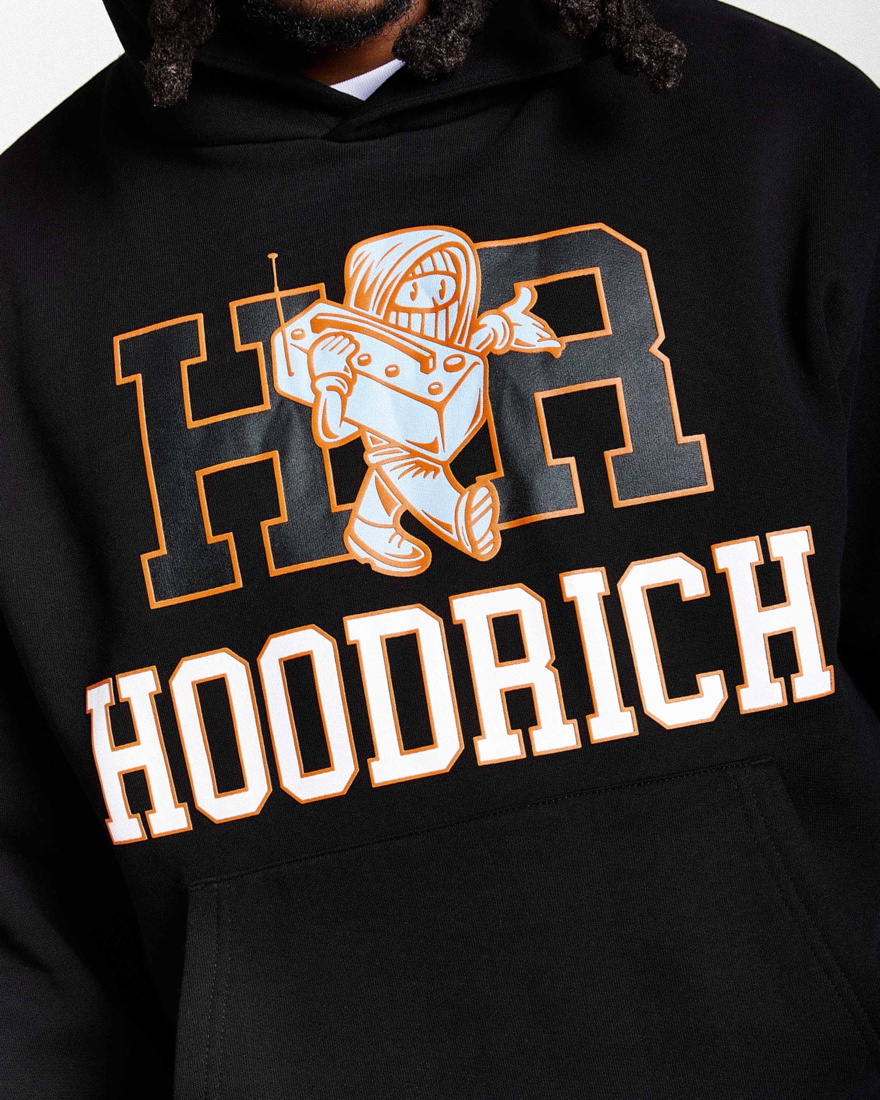 Loony Oversized Hoodie - Black/White