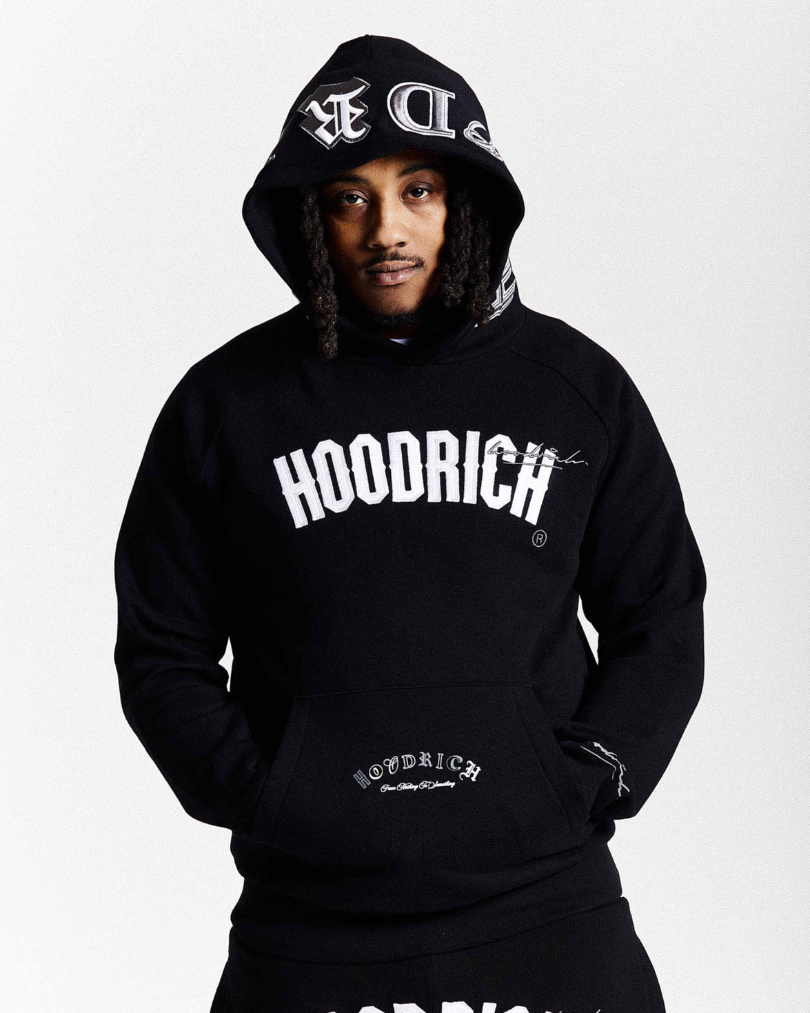 Stature Hoodie - Black/White/Grey