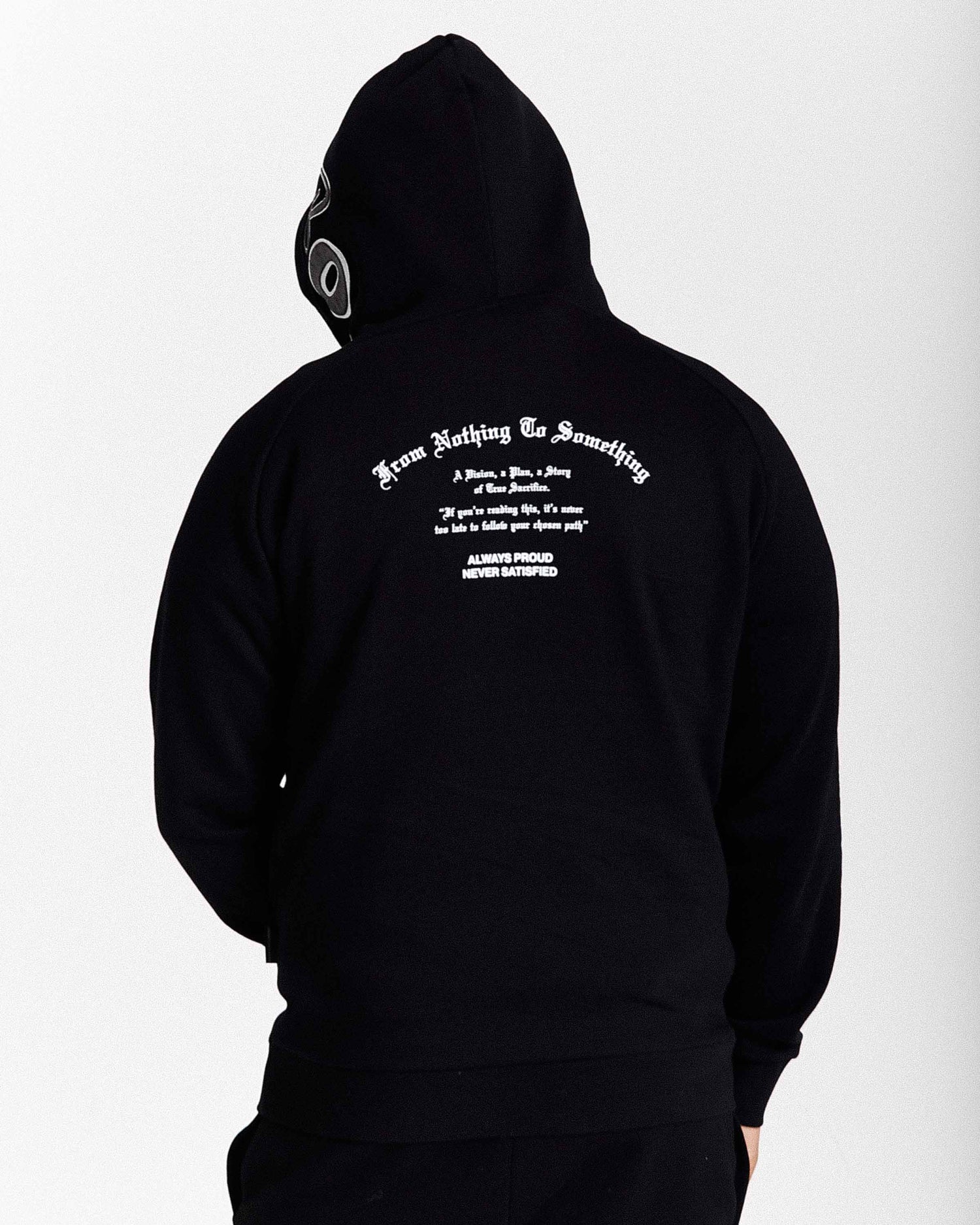 Stature Hoodie - Black/White/Grey