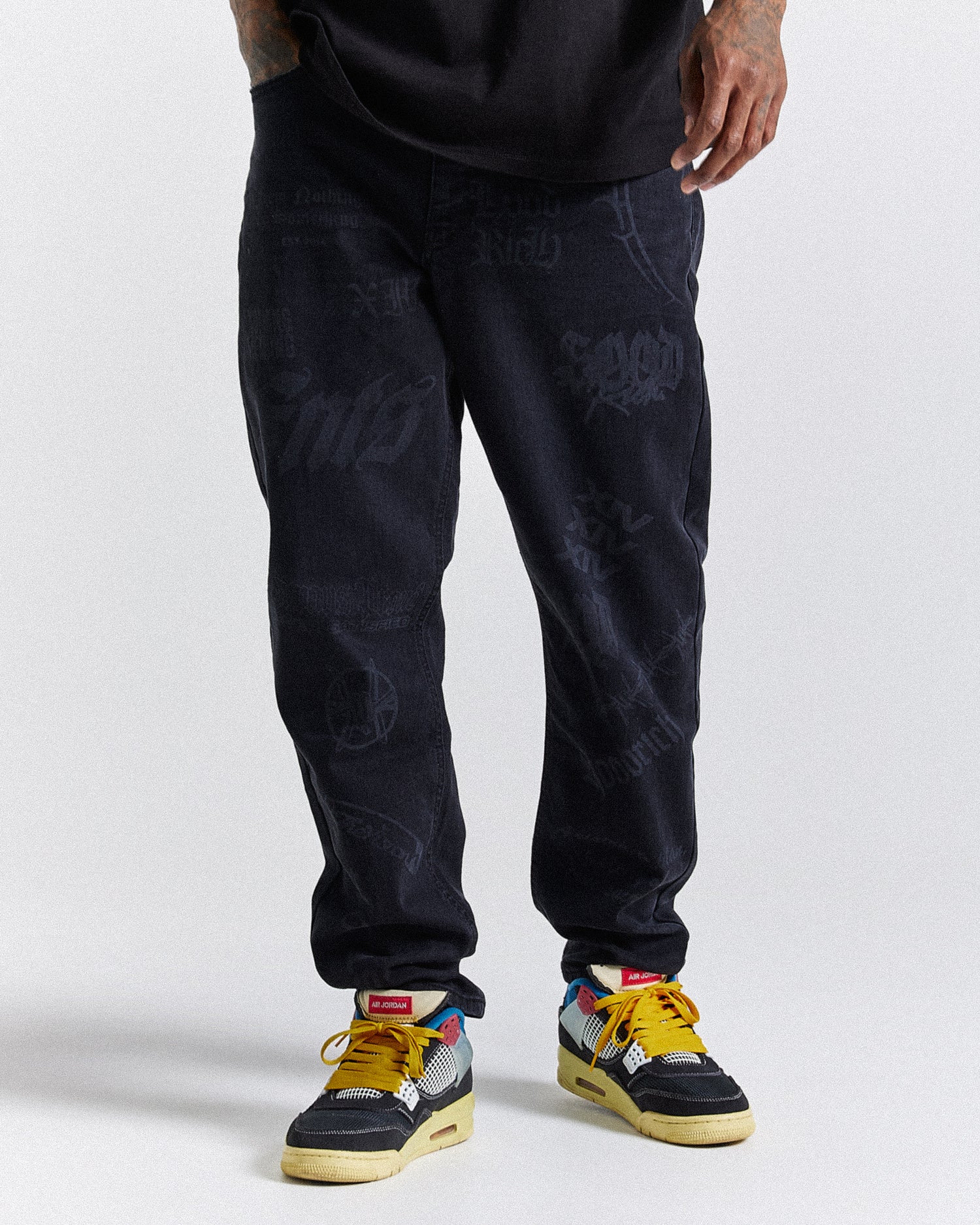 Ironchrome Denim Jeans - Black