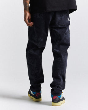 Ironchrome Denim Jeans - Black