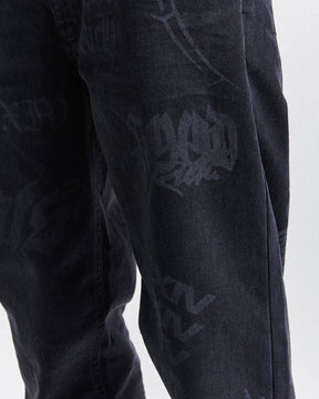 Ironchrome Denim Jeans - Black