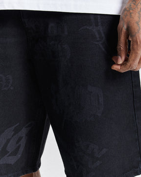 Chroma Denim Shorts - Black