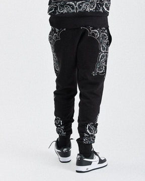 Motif Joggers - Black/White/Grey